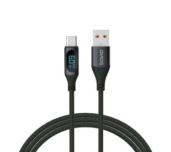 Kabel Savio CL-172 USB-A-USB-C 1m Czarny