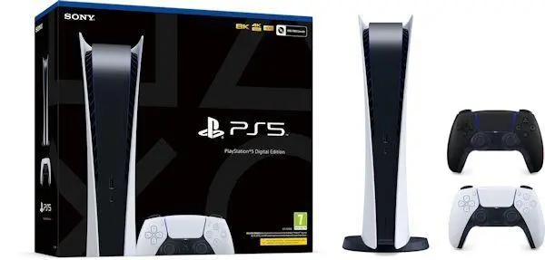 Konsola Sony PlayStation 5 Digital (PS5) + Dodatkowy Pad Czarny