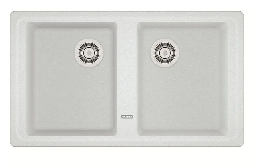 Zlewozmywak Franke Basis BFG 620-34-34 Granitowy Biały polarny