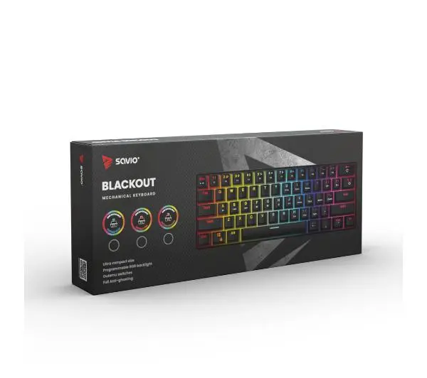 Savio Blackout BROWN Outemu Brown Czarny