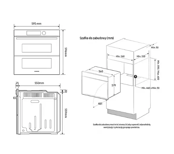 Samsung Bespoke NV7B6665IAA Dual Cook Termoobieg AirFry Zdalne sterowanie Beżowy - Kup na Raty - RRSO 0%