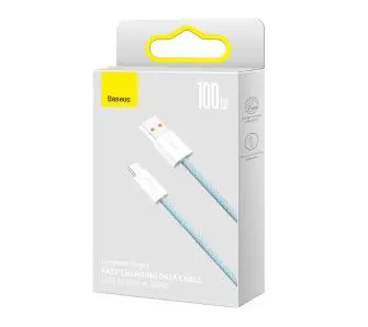 Kabel Baseus USB do USB-C Dynamic Series100W 1m Niebieski