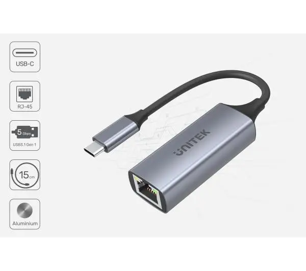 Unitek U1312A USB-C na RJ45 1000Mbps