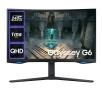 Monitor Samsung Odyssey G6 LS27BG650EU  27" 2K VA 240Hz 1ms Zakrzywiony Gamingowy