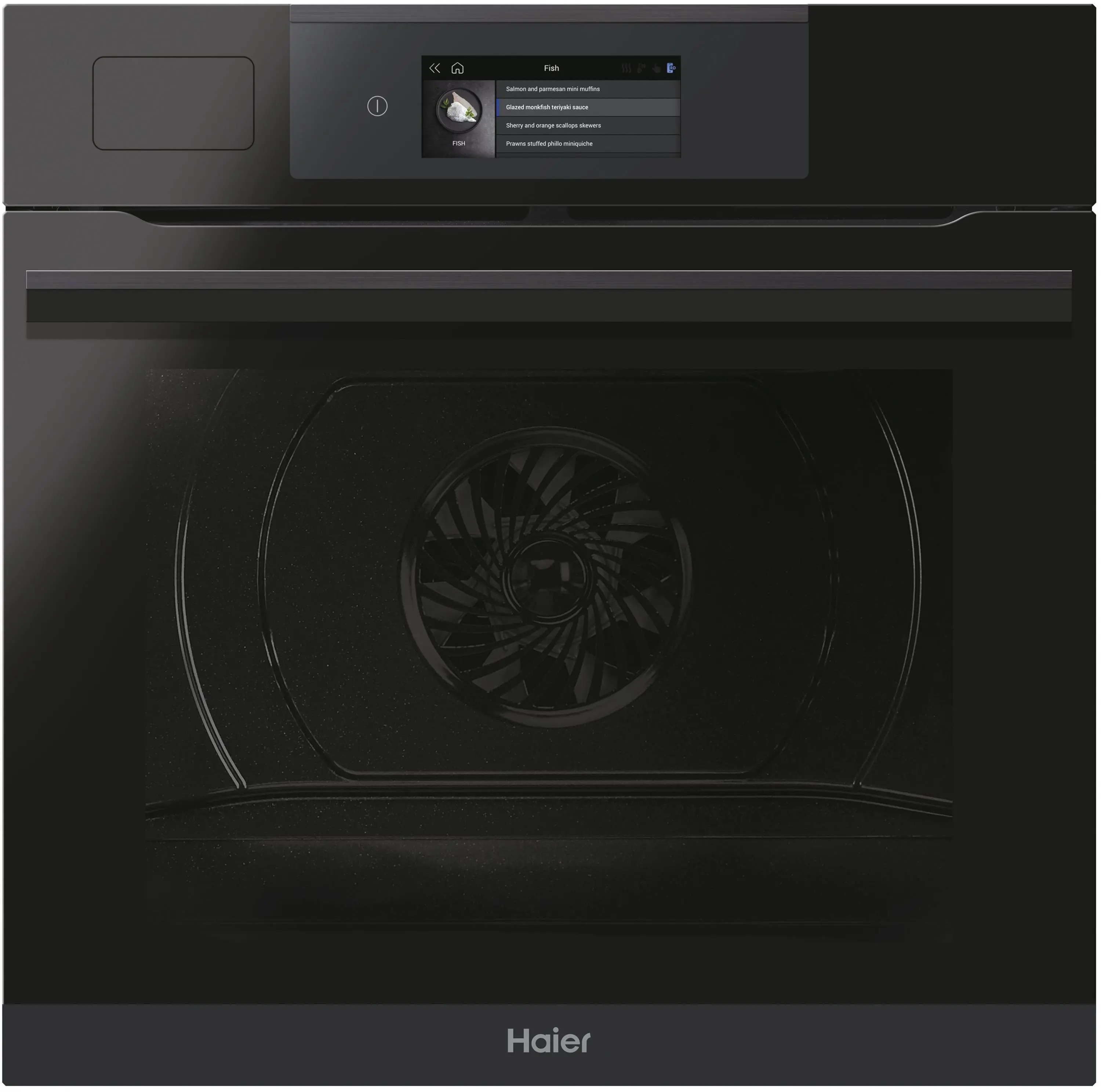 Piekarnik elektryczny parowy Haier I-Touch Steam 6 HWO60SM6TS9BH Termoobieg Termosonda Zdalne sterowanie Czarny