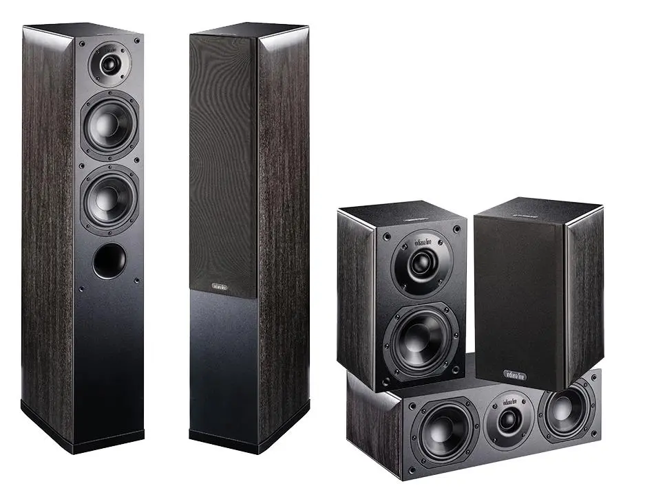 Zestaw kolumn Indiana Line Nota 5.0 - 550 X/740 X/240 X Czarny dąb