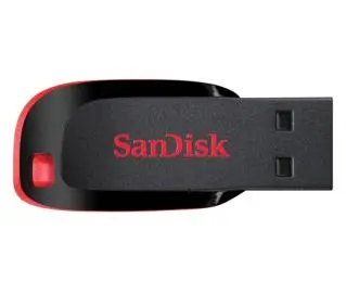 SANDISK Cruzer Blade 64GB USB 2.0 Czarno-czerwony