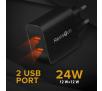 Ładowarka sieciowa Reinston ELSI014 2x USB Czarny
