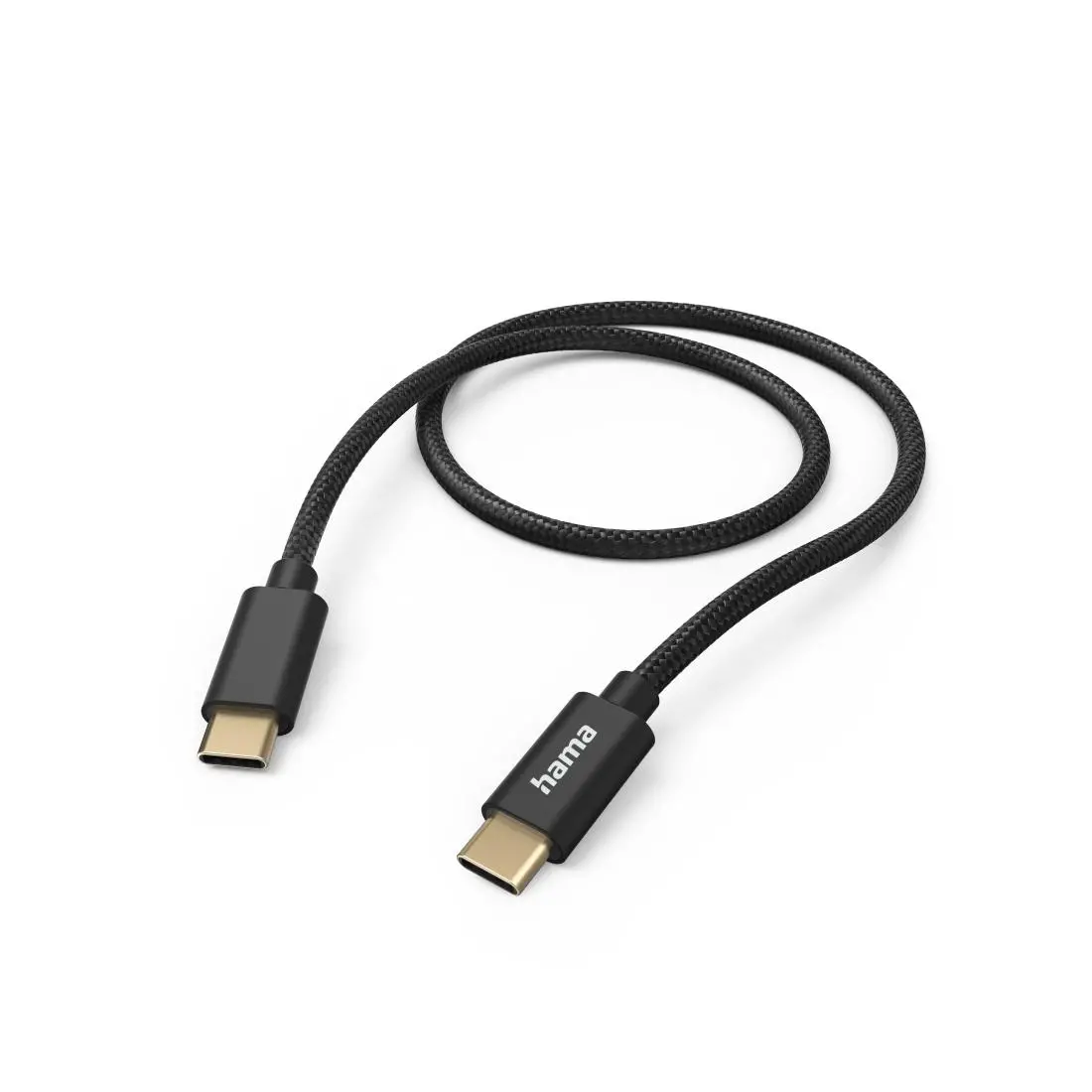 Kabel Hama Fabric USB-C do USB-C Czarny