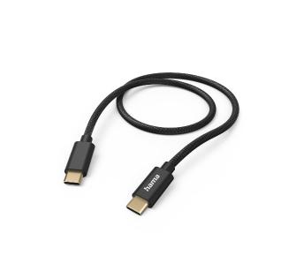 Kabel Hama Fabric USB-C - USB-C Czarny