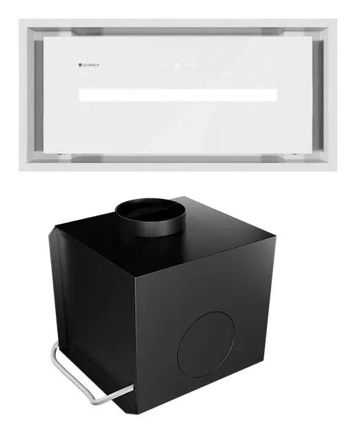 Okap Globalo Saredo 60.1 + turbina TW 1.2 Biały