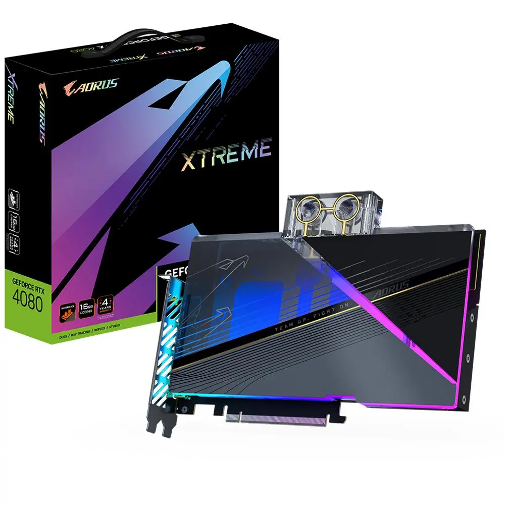 Karta graficzna Gigabyte AORUS GeForce RTX 4080 XTREME WATERFORCE WB 16GB GDDR6X 256bit DLSS 3