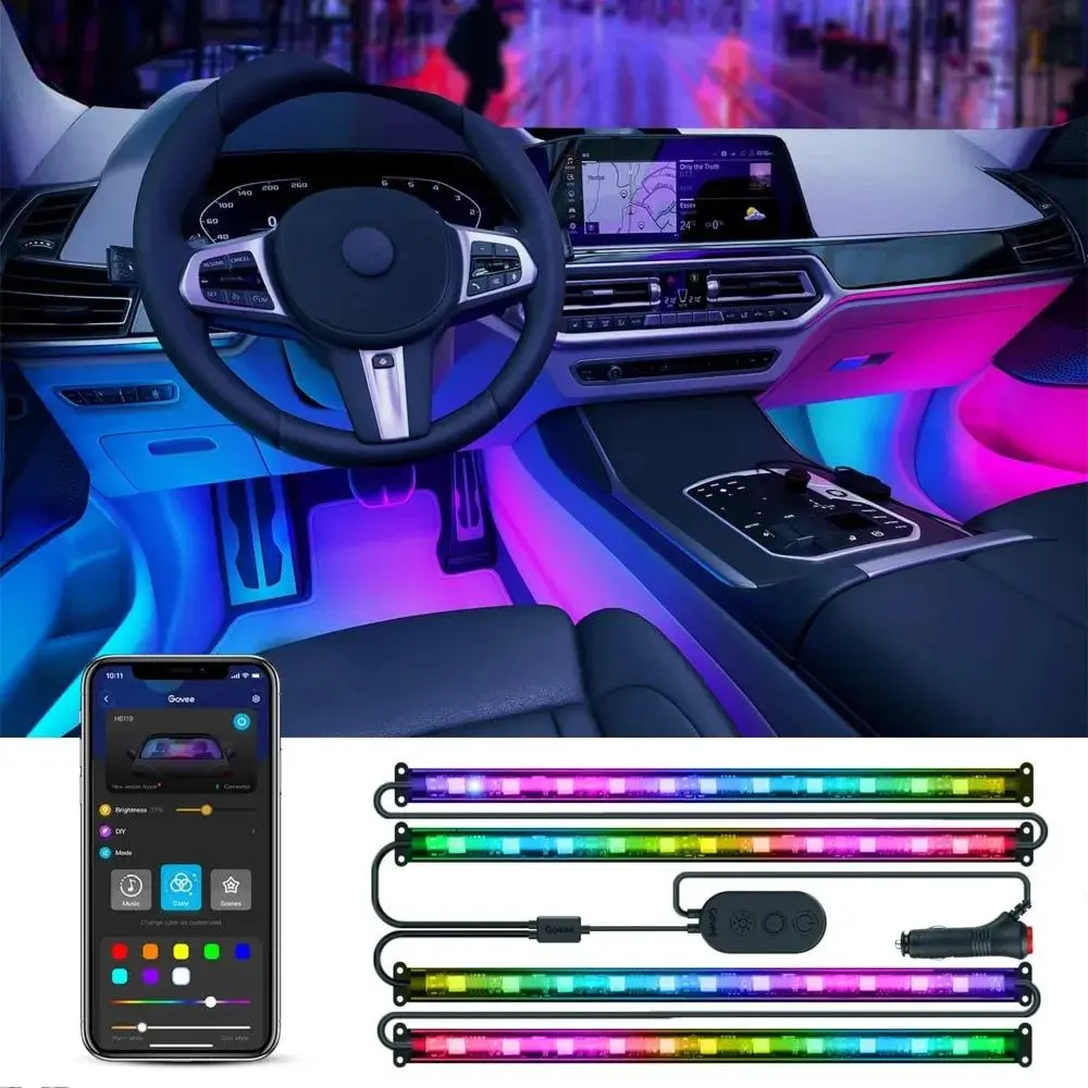 Taśma LED Govee H7090 oświetlenie wnętrza samochodu