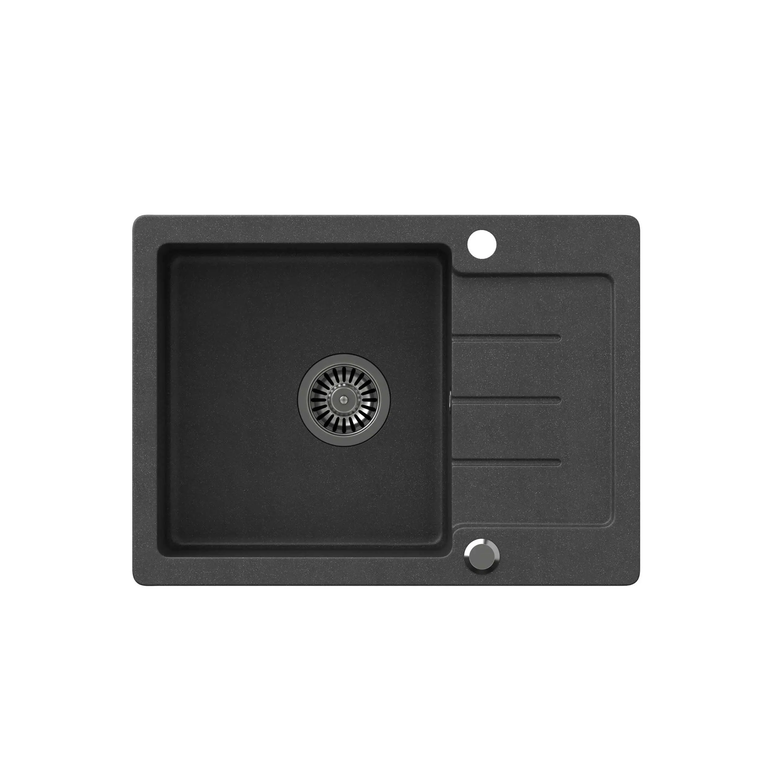 Zlewozmywak Quadron HCQJ6044CZK Johnny 116 Granitowy Czarny metalik/Stalowy