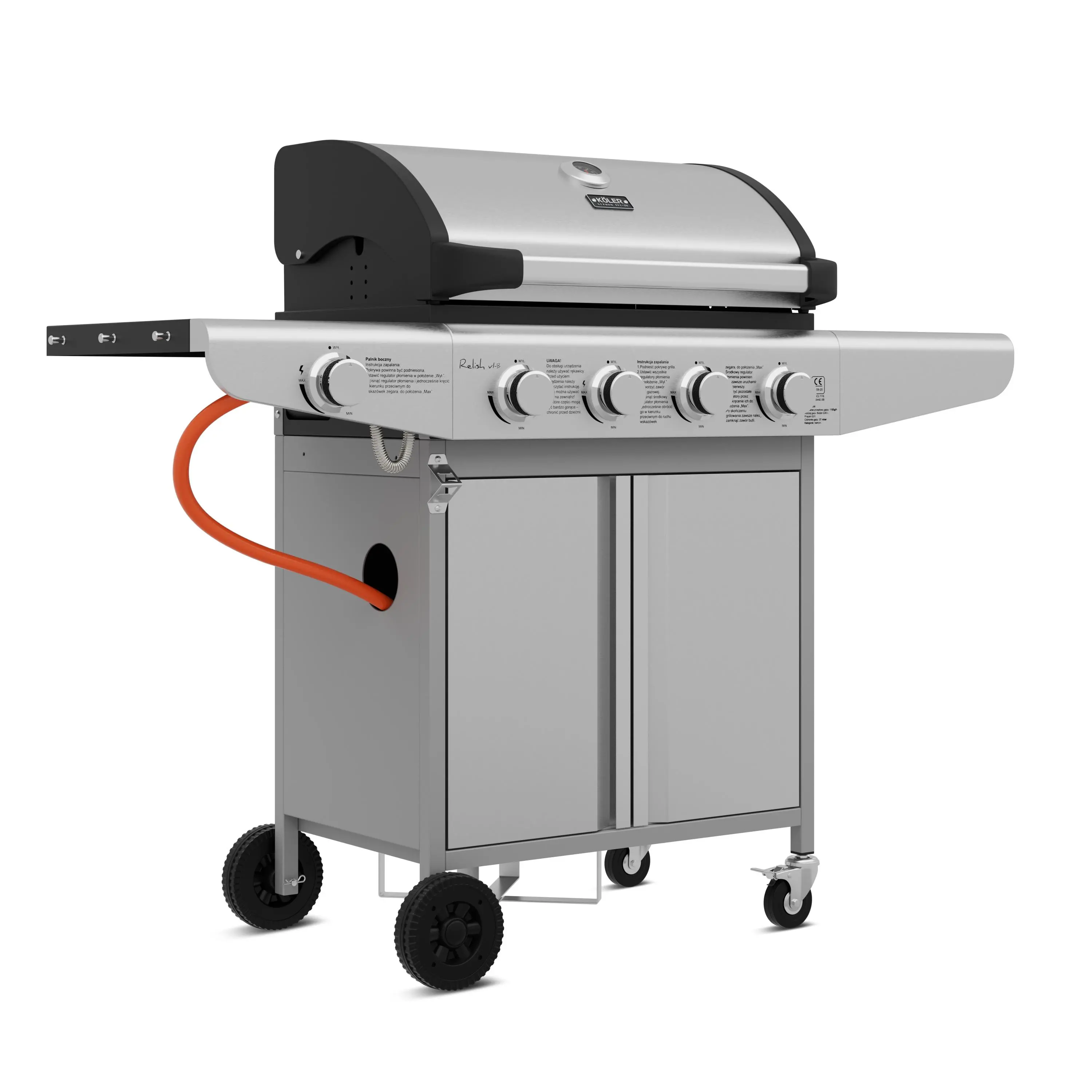 Grill gazowy Koler Relish v1 Srebrny