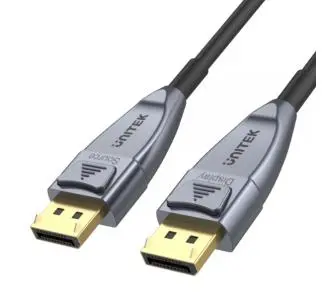 Kabel optyczny DisplayPort Unitek C1618GY 1.4 AOC 8K 20m Czarny