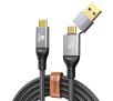 Kabel Orico ACC20-20-BK-BP USB-C + USB-A 20 Gbps 4K 100W 2m Czarny