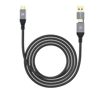 Kabel Orico ACC20-20-BK-BP USB-C + USB-A 20 Gbps 4K 100W 2m Czarny