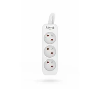 Przedłużacz Kerg M02388 3 gniazda 3m Biały
