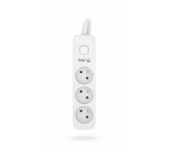 Przedłużacz Kerg M02381 3 gniazda 5m Biały