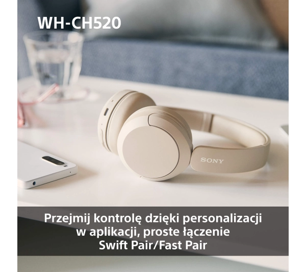 Sony WH-CH520 Nauszne Bluetooth 5.2 Czarny - ⚡ BESTSELLERY ⚡