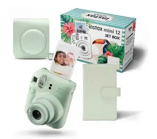 Fujifilm Instax Mini 12 Zielony + etui + album - Kup na Raty - RRSO 0%