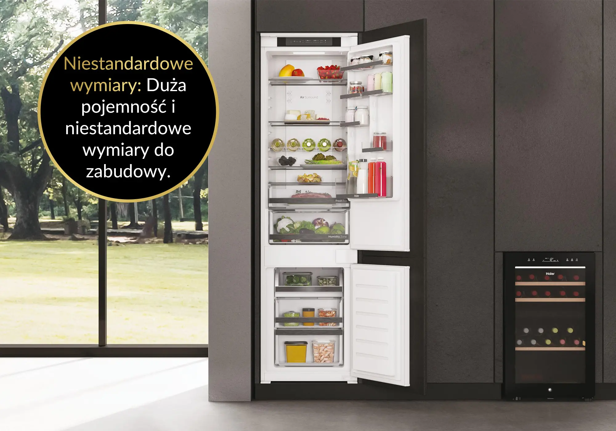 Lodówka do zabudowy Haier Seria 6 HBW5519ECM 193,5 cm
