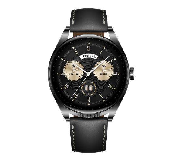 Huawei watch black leather sale