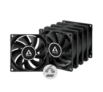 Zestaw wentylatorów Arctic F8 PWM PST 80mm 5szt. Czarny