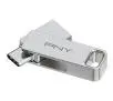 PenDrive PNY Duo Link 256GB USB 3.2 Typ C / USB 3.2 Srebrny