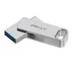 PenDrive PNY Duo Link 256GB USB 3.2 Typ C / USB 3.2 Srebrny