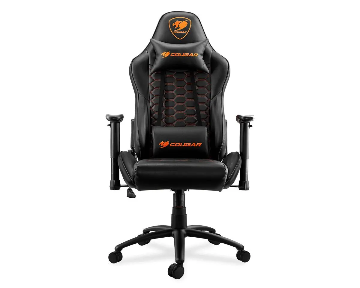 Fotel Cougar Outrider Black Gamingowy  do 120kg Skóra ECO Czarny