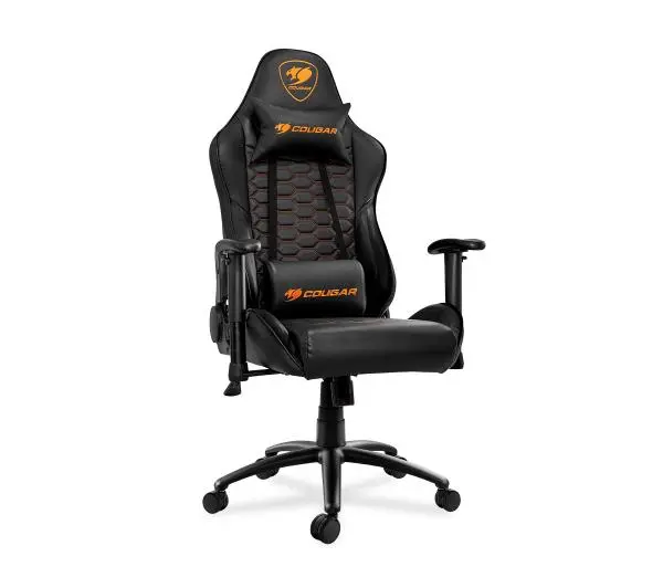 Cougar Outrider Black Gamingowy  do 120kg Skóra ECO Czarny - Kup na Raty - RRSO 0%