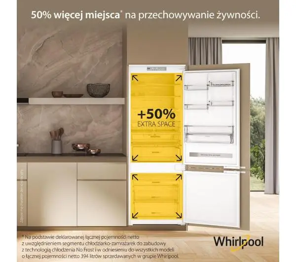 Whirlpool WH SP70 T121 Pełny No Frost 193,5cm Szuflada z kontrolą wilgotności - DRUGI -30%, ALBO 5-TY ZA 1ZŁ - Kup na Raty - RRSO 0%