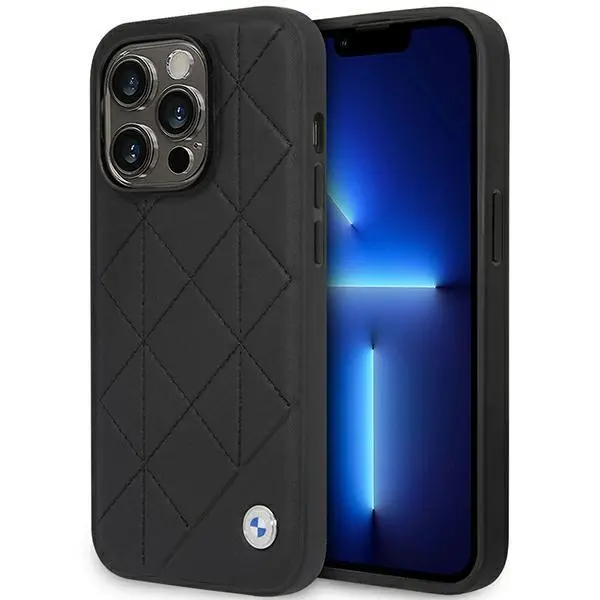 Etui BMW Leather Quilted BMHCP14L22RQDK do iPhone 14 Pro