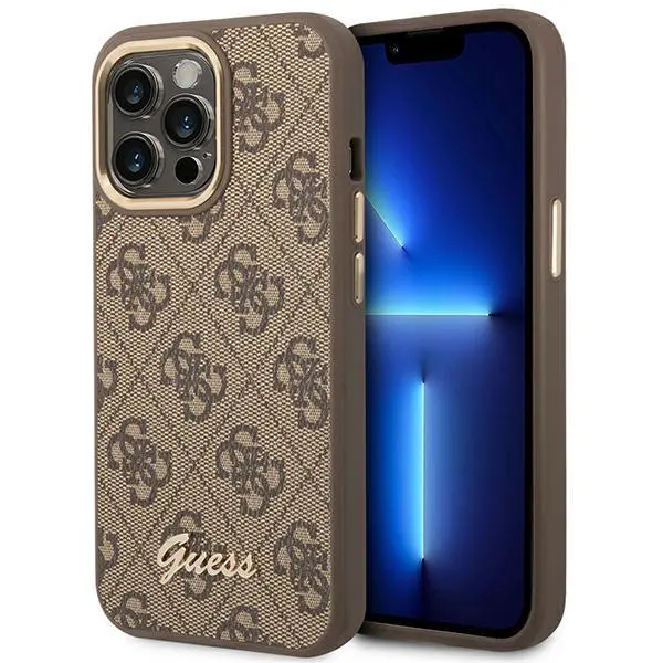 Etui Guess 4G Vintage Gold Logo GUHCP14XHG4SHW do iPhone 14 Pro Max