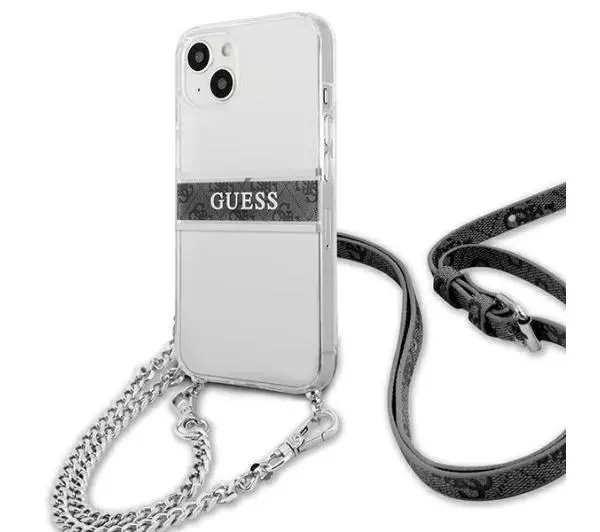 Guess 4G Grey Strap Silver Chain GUHCP13SKC4GBSI do iPhone 13 mini