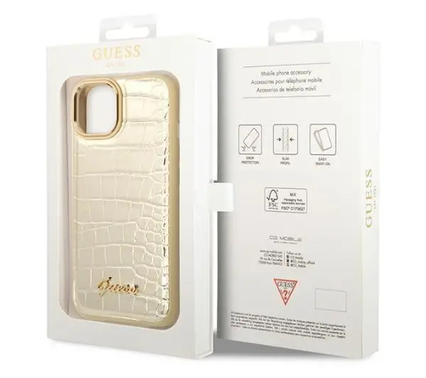 Guess Croco Collection GUHCP14MHGCRHD do iPhone 14 Plus