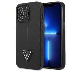 Guess Saffiano Triangle Logo GUHCP14LPSATLK do iPhone 14 Pro