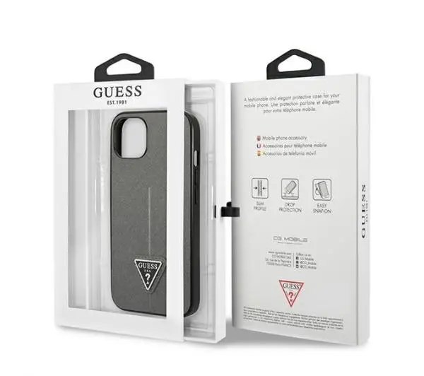 Guess Saffiano Triangle Logo GUHCP13MPSATLG do iPhone 13