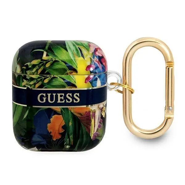 Etui na słuchawki Guess Flower Strap Collection do AirPods Wielokolorowy