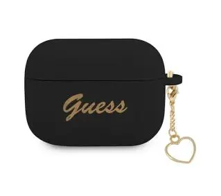 Guess Silicone Charm Heart Collection do AirPods Pro Czarny