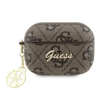 Etui na słuchawki Guess 4G Charm Collection GUAP2G4GSMW do AirPods Pro 2 Brązowy