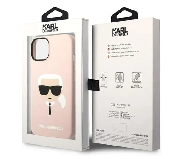 Karl Lagerfeld Silicone Karl`s Head KLHCP14MSLKHLP do iPhone 14 Plus