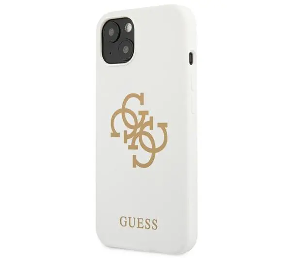 Guess Silicone 4G Logo GUHCP13SLS4GGWH do iPhone 13 mini