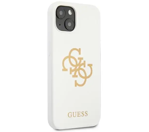 Guess Silicone 4G Logo GUHCP13SLS4GGWH do iPhone 13 mini