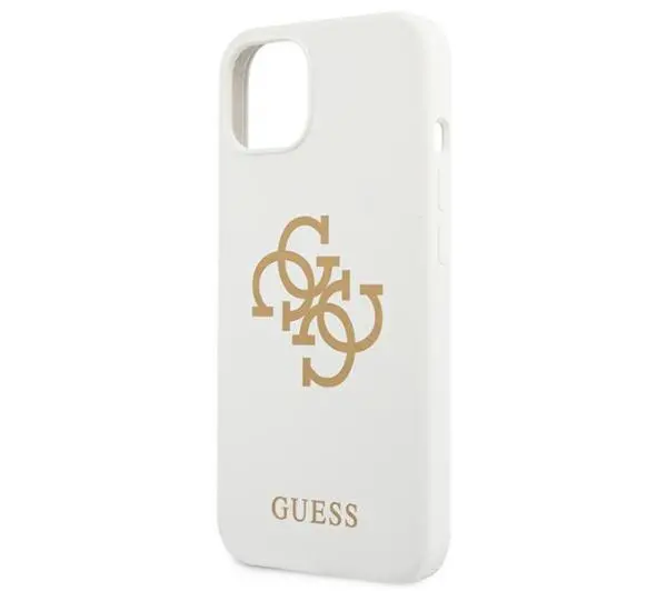 Guess Silicone 4G Logo GUHCP13SLS4GGWH do iPhone 13 mini