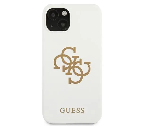 Guess Silicone 4G Logo GUHCP13SLS4GGWH do iPhone 13 mini