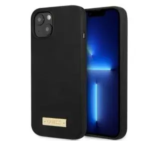 Guess Silicone Logo Plate MagSafe GUHMP13SSPLK do iPhone 13 mini