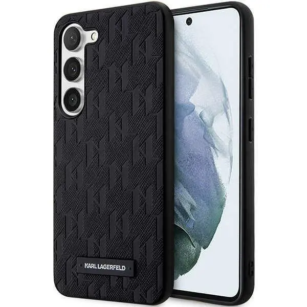 Etui Karl Lagerfeld Saffiano Mono Metal Logo KLHCS23SSAKLHPK do Samsung Galaxy S23